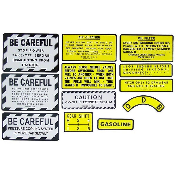 Model 330 Gas Tractor Decal Set Fits International Harester International Farmal